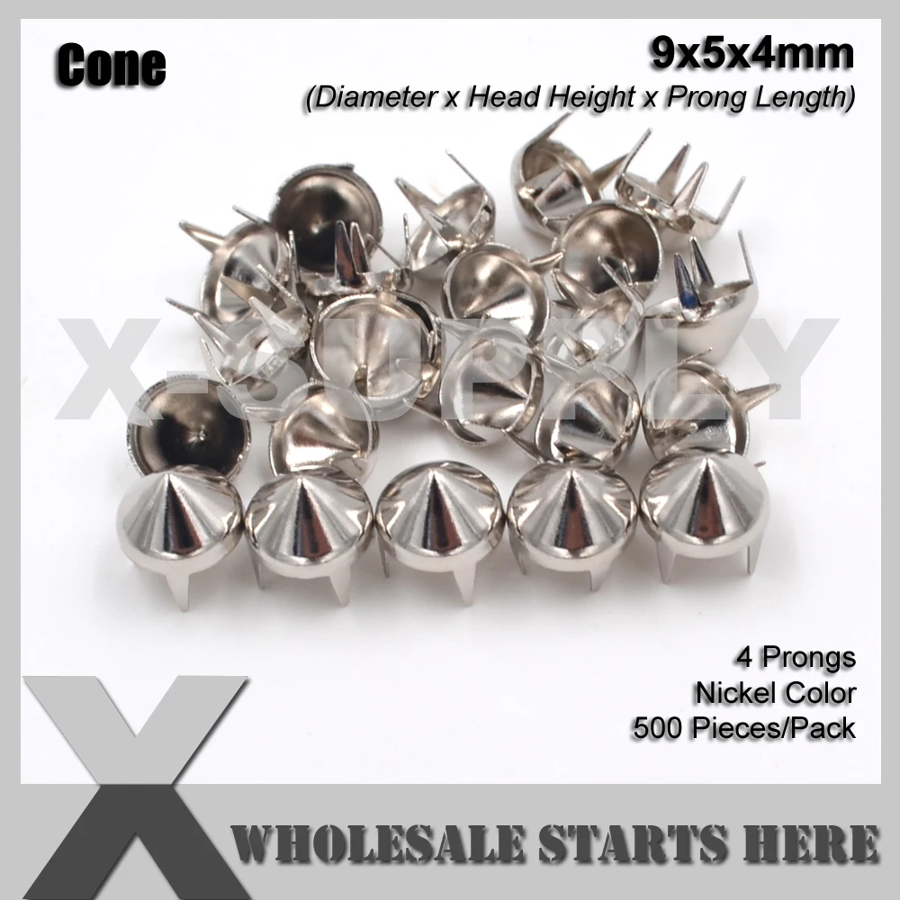 Free Shipping Punk DIY Brass Round Cone Stud 9mm in Silver with 4 Prongs for Leather Craft/Bag/Shoe/Clothing
Free Shipping Punk DIY Brass Round Cone Stud 9mm in Silver with 4 Prongs for Leather Craft/Bag/Shoe/Clothing