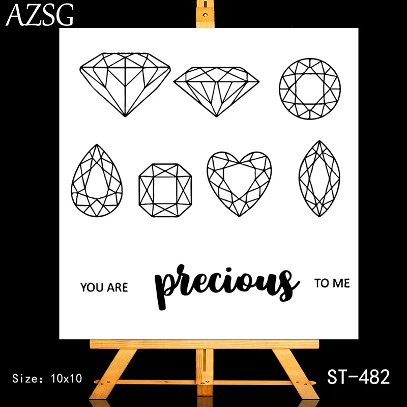 AZSG Different Shapes Gemstone Clear Stamps/Seals For DIY Scrapbooking/Card Making/Album Decorative Silicone Stamp Crafts
AZSG Different Shapes Gemstone Clear Stamps/Seals For DIY Scrapbooking/Card Making/Album Decorative Silicone Stamp Crafts