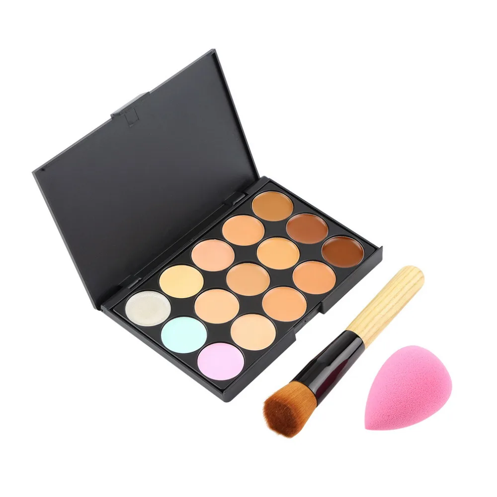 Professional Makeup Cosmetic Contour Concealer Palette Contour Makeup Concealer Palette +Sponge Puff+Foundation Powder Brush New
Professional Makeup Cosmetic Contour Concealer Palette Contour Makeup Concealer Palette +Sponge Puff+Foundation Powder Brush New