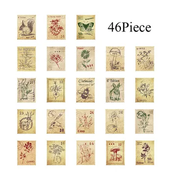 46pcs/box Stationery Stickers Vintage Stamp Sealing Label Travel Stickers Decorations Scrapbooking Diary Albums StationeryTape
46pcs/box Stationery Stickers Vintage Stamp Sealing Label Travel Stickers Decorations Scrapbooking Diary Albums StationeryTape