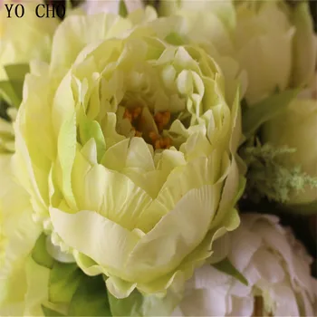 2014 New. White Peony flower bouquet Silk / Simulation / Artificial flower Free shipping.
2014 New. White Peony flower bouquet Silk / Simulation / Artificial flower Free shipping.
