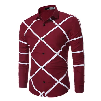 Fashion Mens Slim Cotton Shirt White Irregular Stripes Shirts Long Sleeve Shirt Summer Casual Shirts C3068007
Fashion Mens Slim Cotton Shirt White Irregular Stripes Shirts Long Sleeve Shirt Summer Casual Shirts C3068007