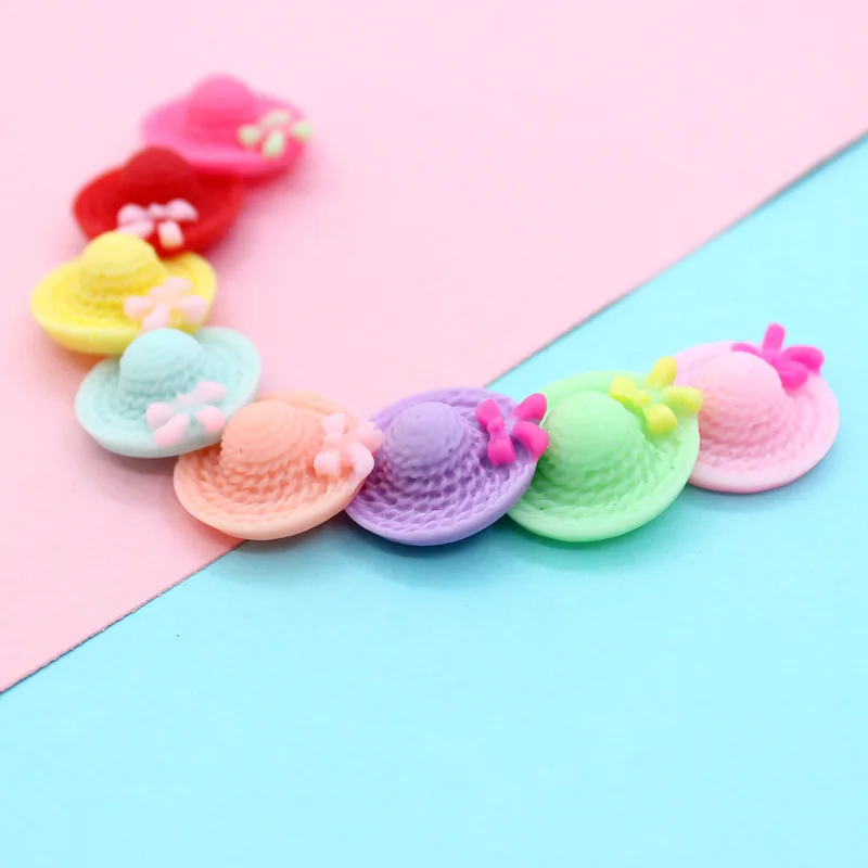 100pcs/Bag 20MM Ribbon Knot Bow Decor 3D Summer Girl Hat Shape Flatback Resin Cabochons DIY Jewelry Findings Ornament Accessory
100pcs/Bag 20MM Ribbon Knot Bow Decor 3D Summer Girl Hat Shape Flatback Resin Cabochons DIY Jewelry Findings Ornament Accessory