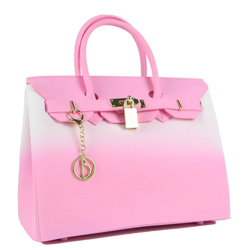 3 Colors Luxury Handbags Women Bag Designer Female Summer Waterproof PVC Beach Bags Jelly Bag Tote Locks Shoulder Bags Two Size
3 Colors Luxury Handbags Women Bag Designer Female Summer Waterproof PVC Beach Bags Jelly Bag Tote Locks Shoulder Bags Two Size