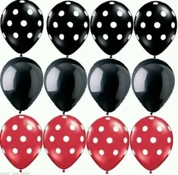 12pc Ladybug Black Red White Spot Latex Balloons Polka dot Wave point globos Baby Shower Birthday Wedding Party Decor Supplies
12pc Ladybug Black Red White Spot Latex Balloons Polka dot Wave point globos Baby Shower Birthday Wedding Party Decor Supplies