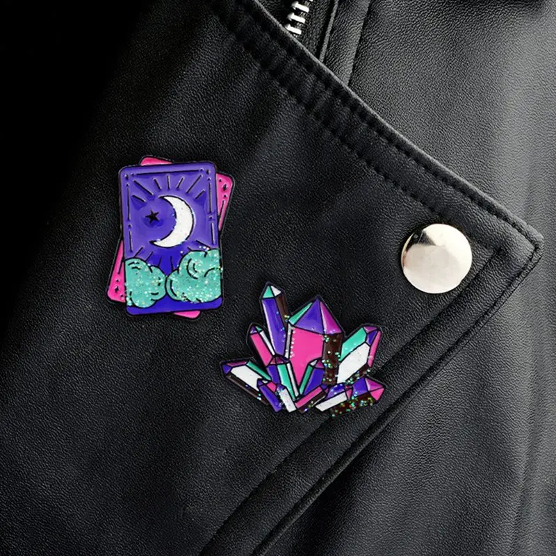 Tarot Mineral Pattern Icons Metal Enemal Pins Badges Brooches Backpack Decoration Badge For Clothes Diy
Tarot Mineral Pattern Icons Metal Enemal Pins Badges Brooches Backpack Decoration Badge For Clothes Diy