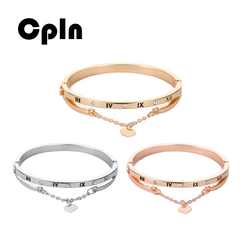 Cpln Roman love bracelet for women digital tassel heart temperament bangle bracelet gold/silver round metal bracelet
Cpln Roman love bracelet for women digital tassel heart temperament bangle bracelet gold/silver round metal bracelet