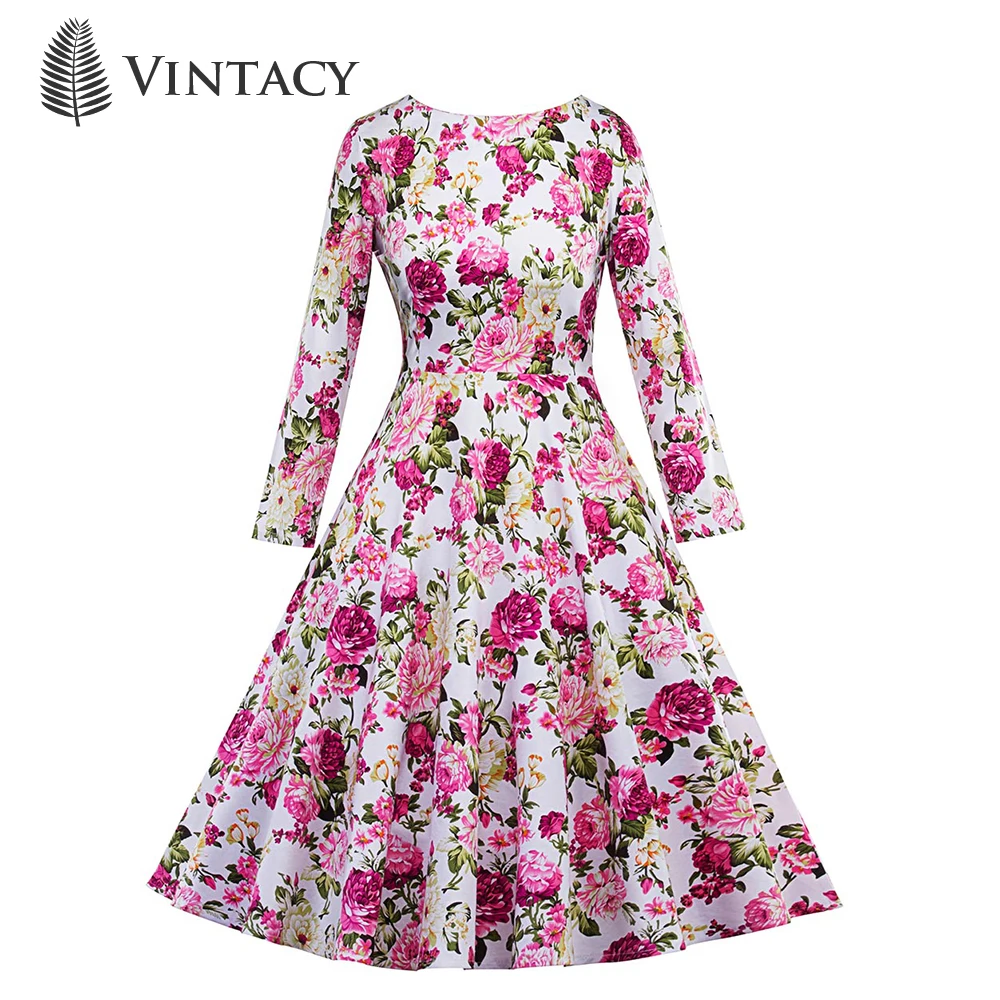 Floral Casual Women's Dress Long Sleeve Autumn Elegant Dress Summer 2019 Vintage Dresses Pink Female Large Size Dresses
Floral Casual Women's Dress Long Sleeve Autumn Elegant Dress Summer 2019 Vintage Dresses Pink Female Large Size Dresses