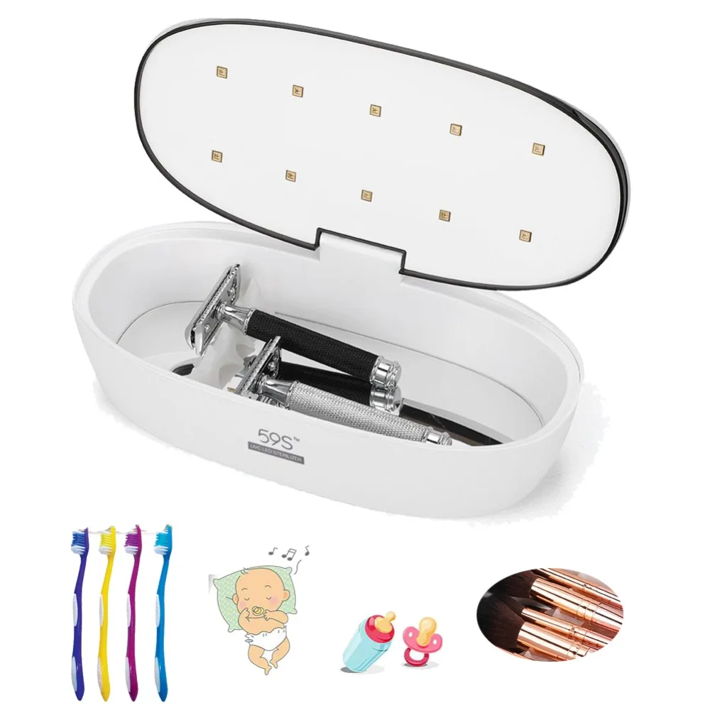 SUNUV UV Sterilization S1 LED Sterilizer Makeup Brushes Nail Tools Cosmetics Toothbrush Sterilizer Cleaning Disinfection Device
SUNUV UV Sterilization S1 LED Sterilizer Makeup Brushes Nail Tools Cosmetics Toothbrush Sterilizer Cleaning Disinfection Device