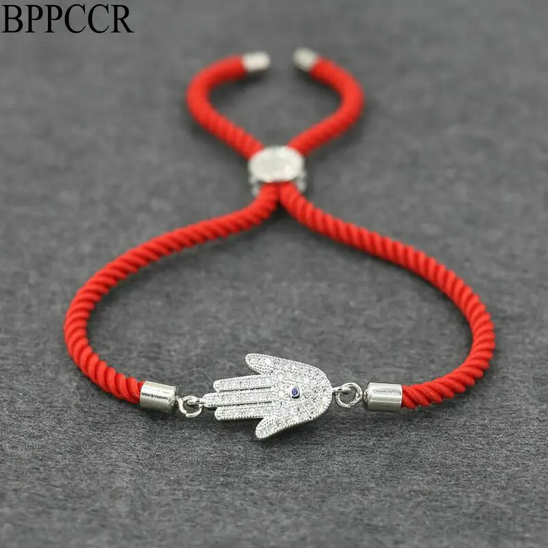 BPPCCR Fatima Hand Bracelet For Women Men Silver Color Red Thread Rope Wax Line Chakra Bracelets Lucky Charm Jewelry Gift
BPPCCR Fatima Hand Bracelet For Women Men Silver Color Red Thread Rope Wax Line Chakra Bracelets Lucky Charm Jewelry Gift