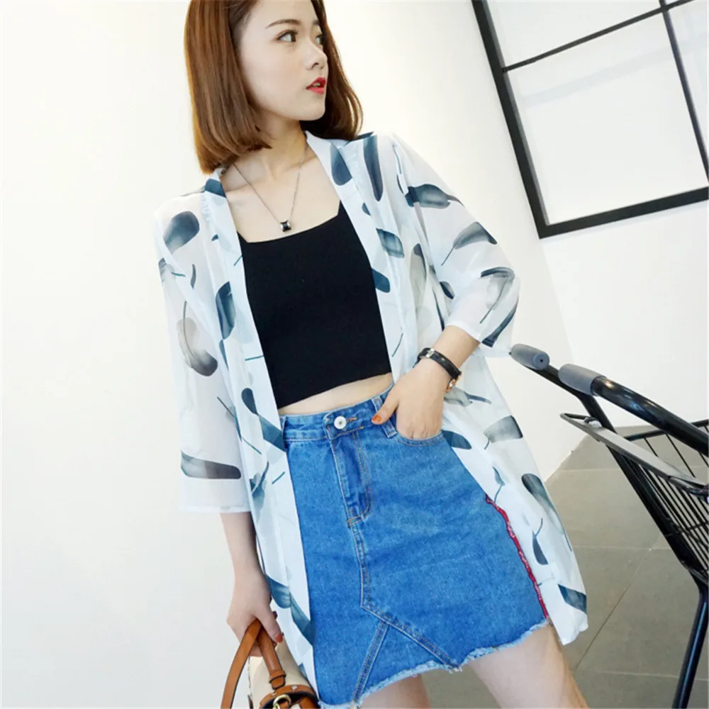 Daddy Chen Beach Cover Ups for Women Summer Women Chiffon Cardigan Long Sleeve Floral Star Print Blouse Loose Sunblock Shirt
Daddy Chen Beach Cover Ups for Women Summer Women Chiffon Cardigan Long Sleeve Floral Star Print Blouse Loose Sunblock Shirt