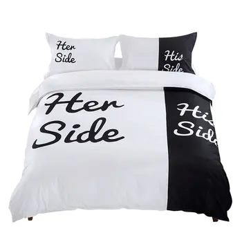 His Side Her Side Bedding Queen Size Black and White Bedding Set (Queen,3Pcs)
His Side Her Side Bedding Queen Size Black and White Bedding Set (Queen,3Pcs)