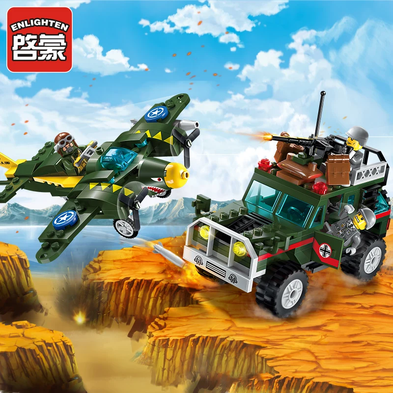 Enlighten Building Block Military Battle Army Land Force Fighter War Air Strike 3 Figures 241pcs Educational Bricks Toy-No Box
Enlighten Building Block Military Battle Army Land Force Fighter War Air Strike 3 Figures 241pcs Educational Bricks Toy-No Box