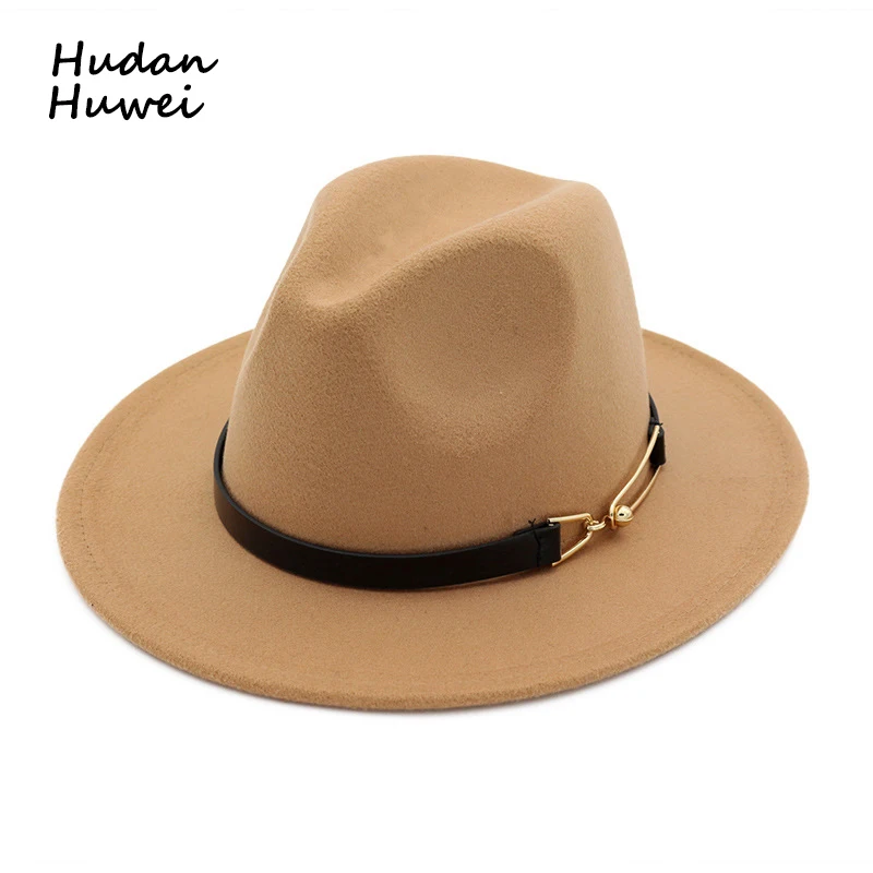 Autumn Winter women men wool felt Fedora Hats with Belt Buckle wide flat brim jazz party formal hat panama cap for unisex
Autumn Winter women men wool felt Fedora Hats with Belt Buckle wide flat brim jazz party formal hat panama cap for unisex