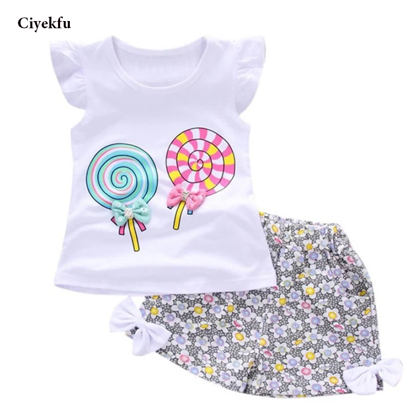 New 2018 Summer Baby Girls Clothes Sets for Toddler Kids Cute Cotton Lolly T-shirt Tops+Short Pants Suit 2PCS baby girl clothing
New 2018 Summer Baby Girls Clothes Sets for Toddler Kids Cute Cotton Lolly T-shirt Tops+Short Pants Suit 2PCS baby girl clothing