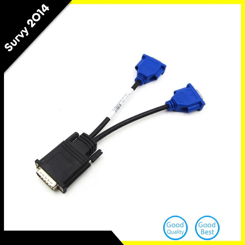 Dual Monitor System 59 Male DMS-59 Pin Male to 2 VGA 15 Pin Female Splitter Adapter Cable for HDTV for computer video cards
Dual Monitor System 59 Male DMS-59 Pin Male to 2 VGA 15 Pin Female Splitter Adapter Cable for HDTV for computer video cards