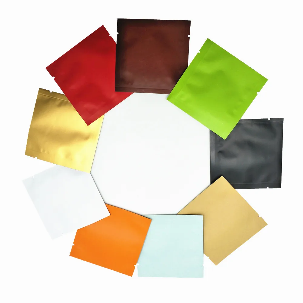 100Pcs/lot Colorful Aluminum Foil Packaging Bag Heat Sealable Mylar Food Retail Packing Pouch Party Mini Gifts Storage Pack Bags
100Pcs/lot Colorful Aluminum Foil Packaging Bag Heat Sealable Mylar Food Retail Packing Pouch Party Mini Gifts Storage Pack Bags