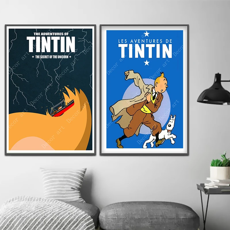 The Adventures of Tintin Dog Underwater World Comic Canvas Painting Vintage Kraft Poster Coated Wall Stickers Home Decor Gift
The Adventures of Tintin Dog Underwater World Comic Canvas Painting Vintage Kraft Poster Coated Wall Stickers Home Decor Gift