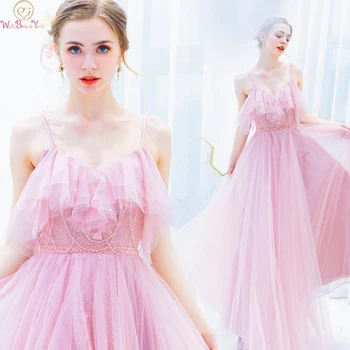 Elegant Pink Princess Formal Party Girls Prom Dresses 2019 Long vestidos de gala Spaghetti Straps Evening Gowns Walk Beside You
Elegant Pink Princess Formal Party Girls Prom Dresses 2019 Long vestidos de gala Spaghetti Straps Evening Gowns Walk Beside You