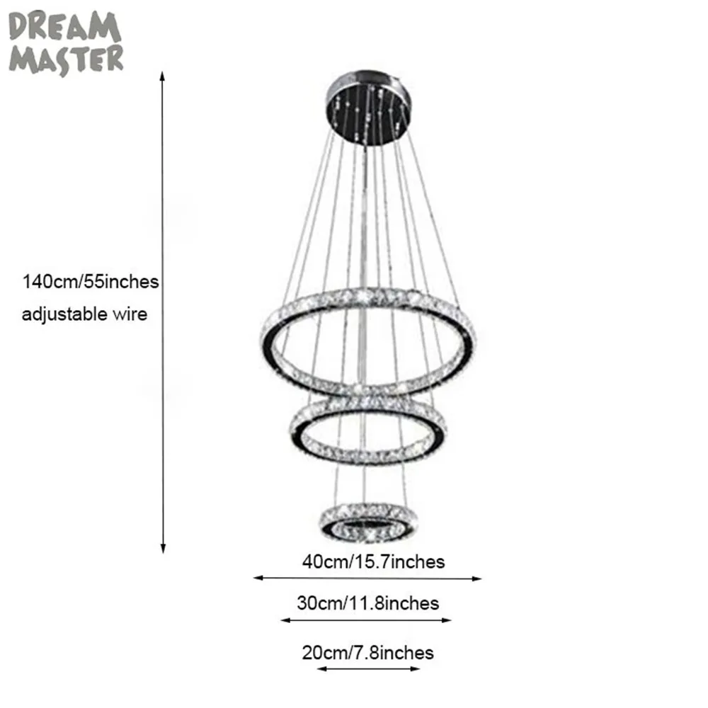 DIY светодиодный подвесной светильник K9 хрусталь висячие лампы светильники для