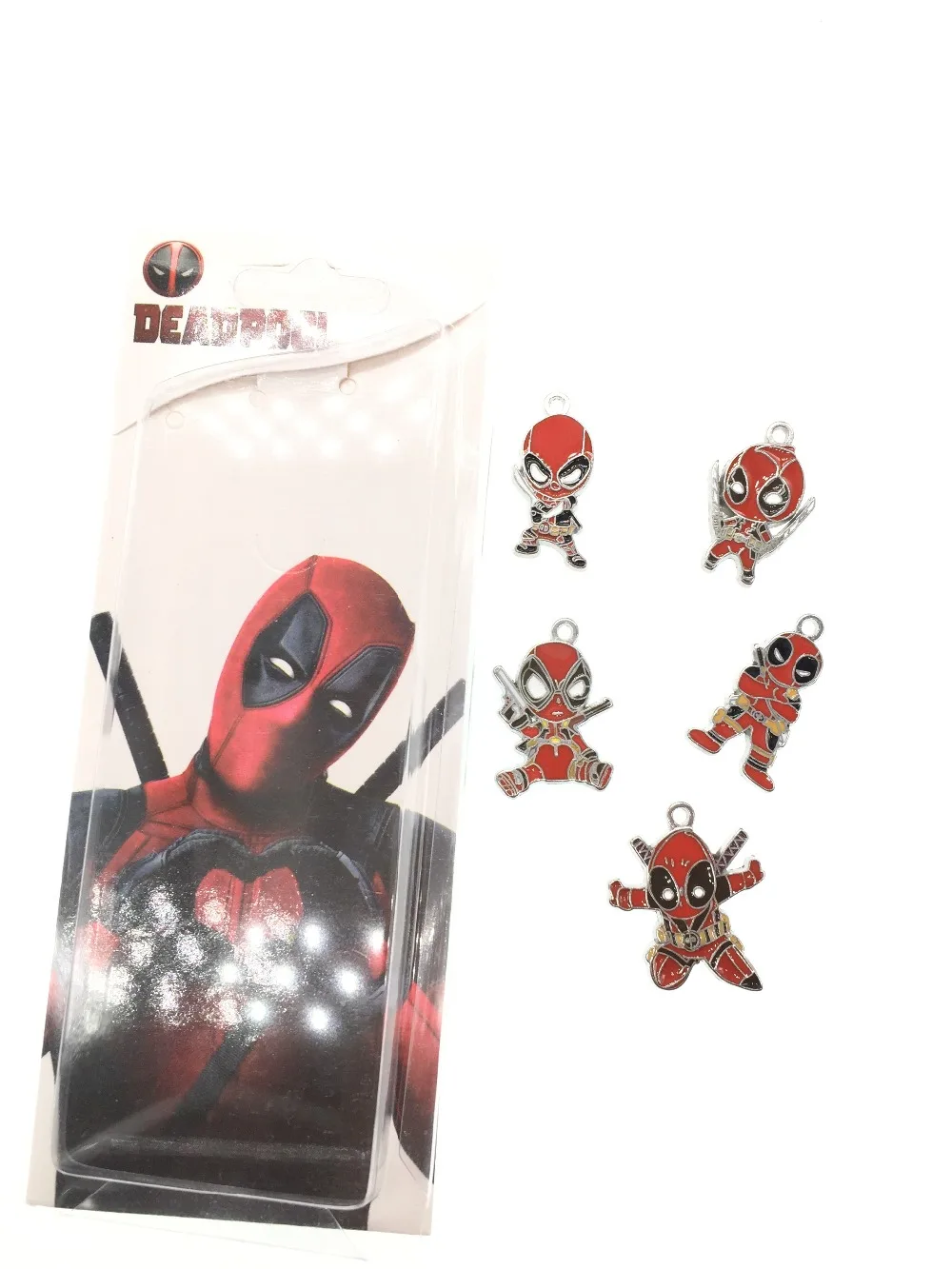 lot New 2set 10Pcs cartoon Popular Deadpool Necklace Key chain earrings Metal Charm Pendants Jewelry Making
lot New 2set 10Pcs cartoon Popular Deadpool Necklace Key chain earrings Metal Charm Pendants Jewelry Making