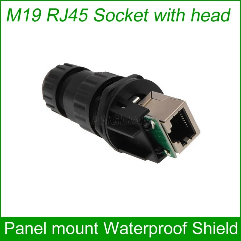 M19 quickly assembly Socket RJ45 outdoor Connector Waterproof metal shielded adapter IP68 Interface Factory sell 10 pcs/lot
M19 quickly assembly Socket RJ45 outdoor Connector Waterproof metal shielded adapter IP68 Interface Factory sell 10 pcs/lot