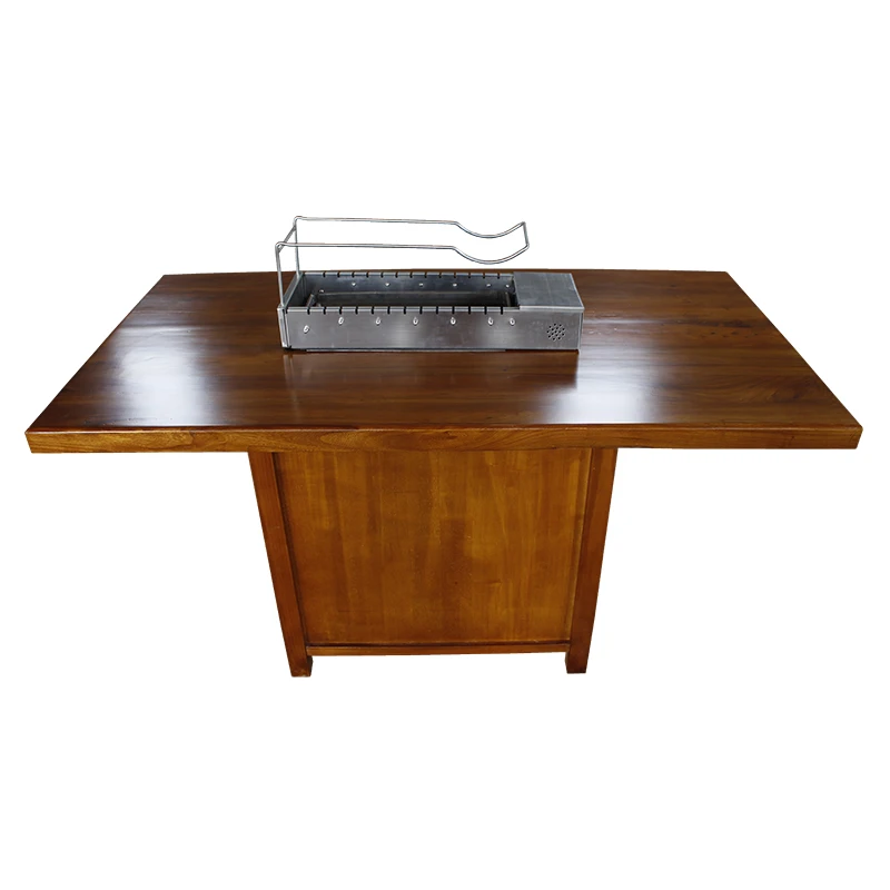 high quality old elm bbq table support customization matching grill good hardware application snack street/bbq shop 2-8 people
high quality old elm bbq table support customization matching grill good hardware application snack street/bbq shop 2-8 people