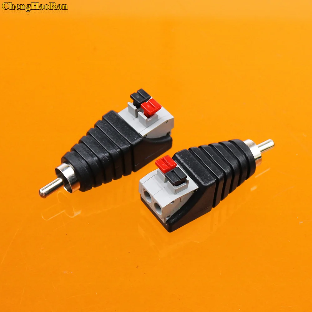 ChengHaoRan Free welding Press type RCA male + female audio & video adapter Terminal Block free-soldering
ChengHaoRan Free welding Press type RCA male + female audio & video adapter Terminal Block free-soldering