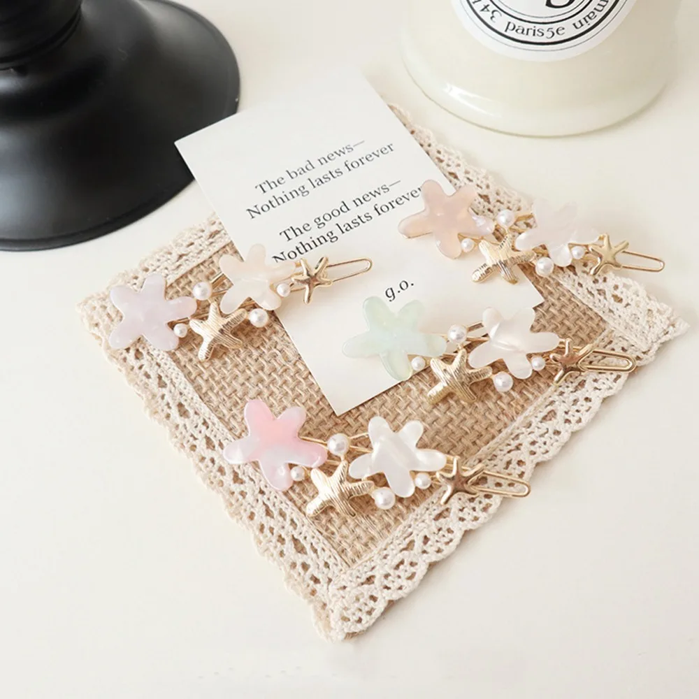 M MISM Cute Candy Color Sea Star Hair Clips For Women Girls Elegant Marble Alloy Hair Accessories Fashion Hairpins For Children
M MISM Cute Candy Color Sea Star Hair Clips For Women Girls Elegant Marble Alloy Hair Accessories Fashion Hairpins For Children