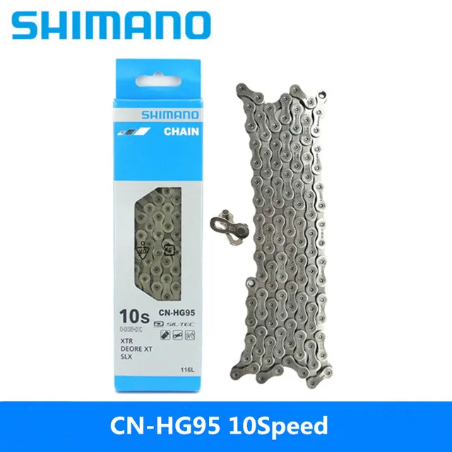 Flash Deal SHIMANO CN-HG95/HG54 chain mountain bike riding 10 speed chain 116 section length silver brand new original free shipping 0 Flash Deal SHIMANO CN-HG95/HG54 chain mountain bike riding 10 speed chain 116 section length silver brand new original free shipping 0