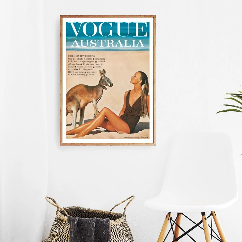 Vogue Poster Canvas Print Living Room Decor