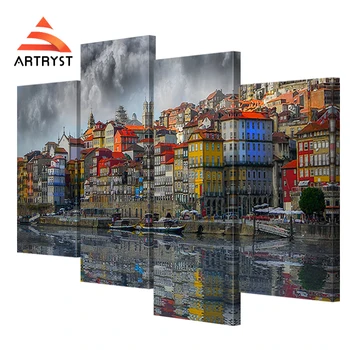 4 pcs modern home cuadros decor landscape canvas painting of the Douro River pictures HD printed on the canvas for the bedroom
4 pcs modern home cuadros decor landscape canvas painting of the Douro River pictures HD printed on the canvas for the bedroom