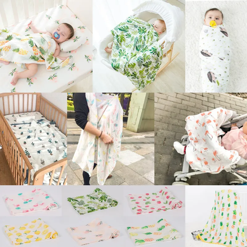 PUDCOCO Soft Large Cotton Baby Blanket Breathable Muslin Swaddle Squares Bamboo Fiber Blanket Infant Wrap Towel 120x120 cm
PUDCOCO Soft Large Cotton Baby Blanket Breathable Muslin Swaddle Squares Bamboo Fiber Blanket Infant Wrap Towel 120x120 cm