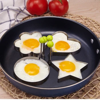 4pcs/lot Egg Mold Stainless Steel Pancake Rings Egg Omelette Maker Device Model DIY Food Fried Egg Mold Breakfast Kitchen tools
4pcs/lot Egg Mold Stainless Steel Pancake Rings Egg Omelette Maker Device Model DIY Food Fried Egg Mold Breakfast Kitchen tools