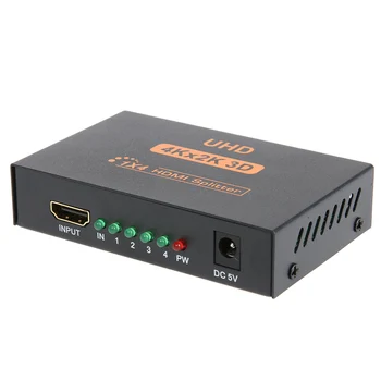 Metal Cased UHD 3D 4K*2K Full HD 1080p HDMI Splitter 1X4 4 Port Hub 1 to 4 HDMI Video Splitter w/ US Plug Power Adapter
Metal Cased UHD 3D 4K*2K Full HD 1080p HDMI Splitter 1X4 4 Port Hub 1 to 4 HDMI Video Splitter w/ US Plug Power Adapter