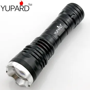 

YUPARD XM-L2 LED Zoomable Adjustable torch zoom flashlight lamp light super T6 LED 5 modes18650 AAA rechargeable battery