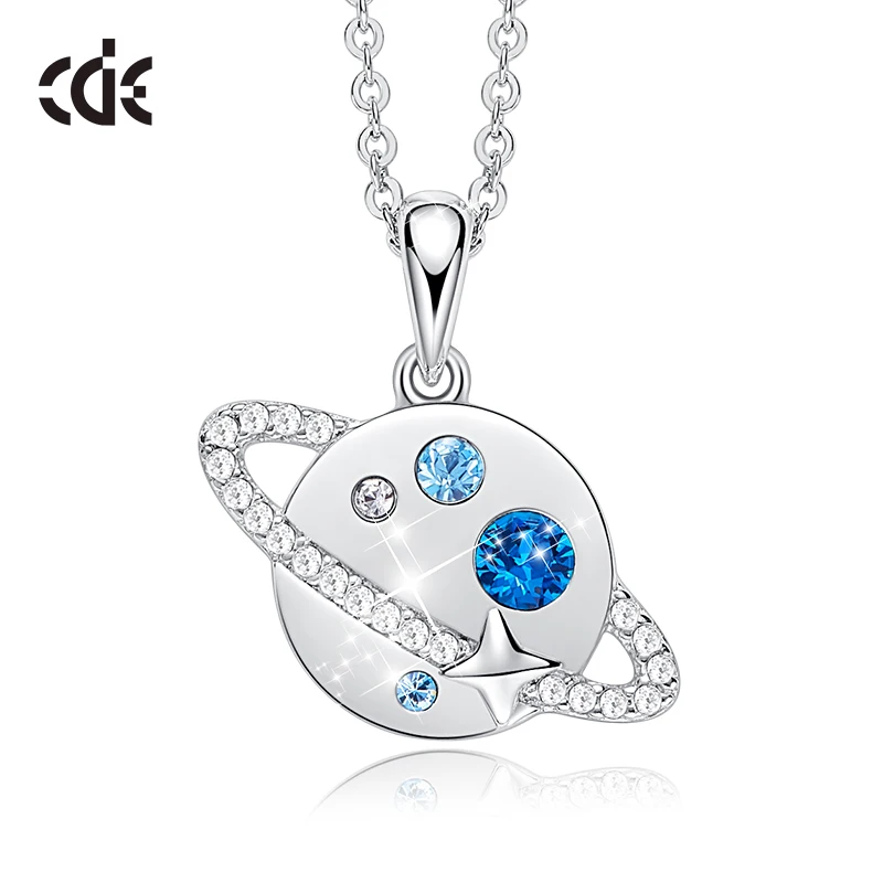 CDE 925 Sterling Silver Necklace Embellished with crystals Women Pendant Necklace Planet Necklace Jewelry Collare
CDE 925 Sterling Silver Necklace Embellished with crystals Women Pendant Necklace Planet Necklace Jewelry Collare