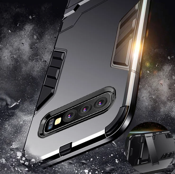 For Samsung Galaxy S10 Plus Full Shockproof Case Hybrid Soft Silicone Hard Stand Back Shell For S10 Lite S10 Rugged Armor Cover
For Samsung Galaxy S10 Plus Full Shockproof Case Hybrid Soft Silicone Hard Stand Back Shell For S10 Lite S10 Rugged Armor Cover