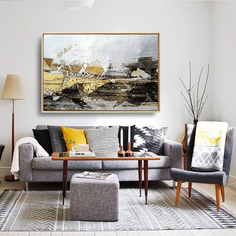 HAOCHU Modern Nordic Black White Yellow Abstract Decorative Painting Wall Mural Living Room Bedroom Bedside Poster Home Decor
HAOCHU Modern Nordic Black White Yellow Abstract Decorative Painting Wall Mural Living Room Bedroom Bedside Poster Home Decor