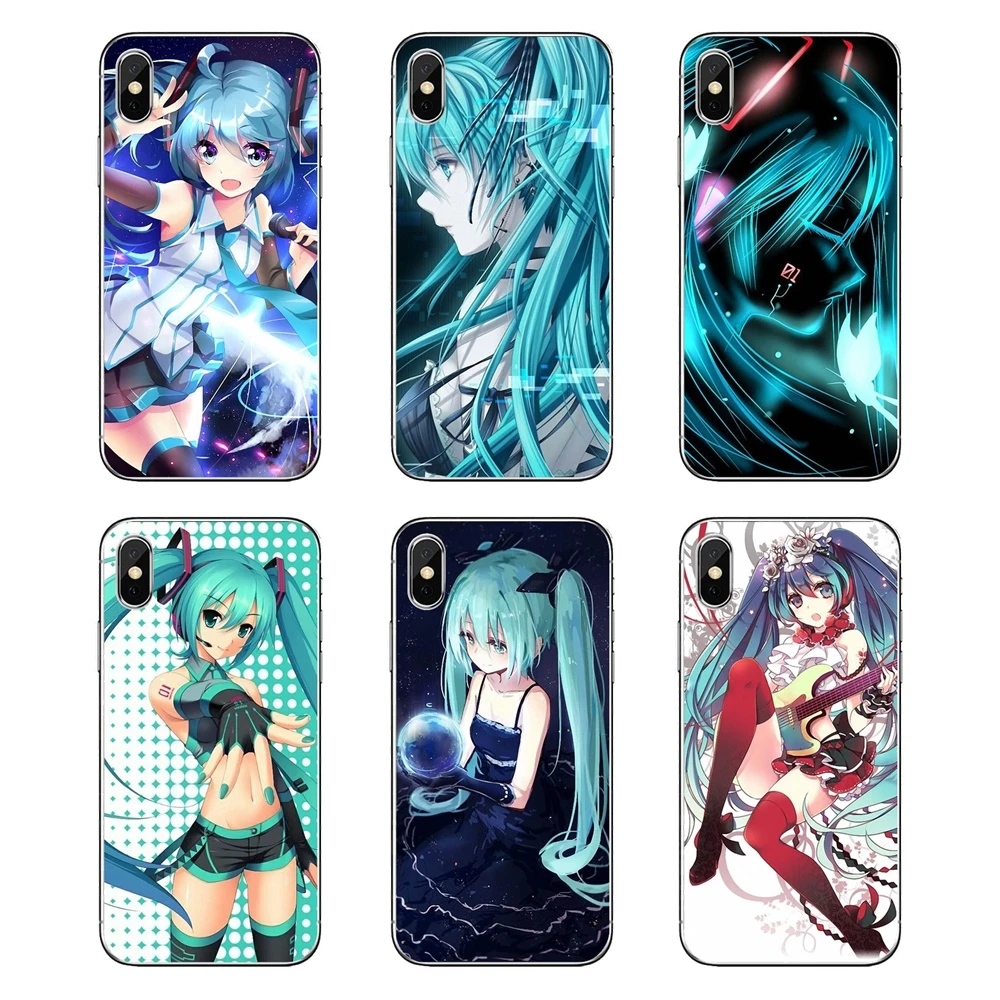 Anime Dakimakura Japan Hatsune Miku Patterned For iPod Touch iPhone 4 4S 5 5S 5C SE 6 6S 7 8 X XR XS Plus MAX Phone Shell Covers |