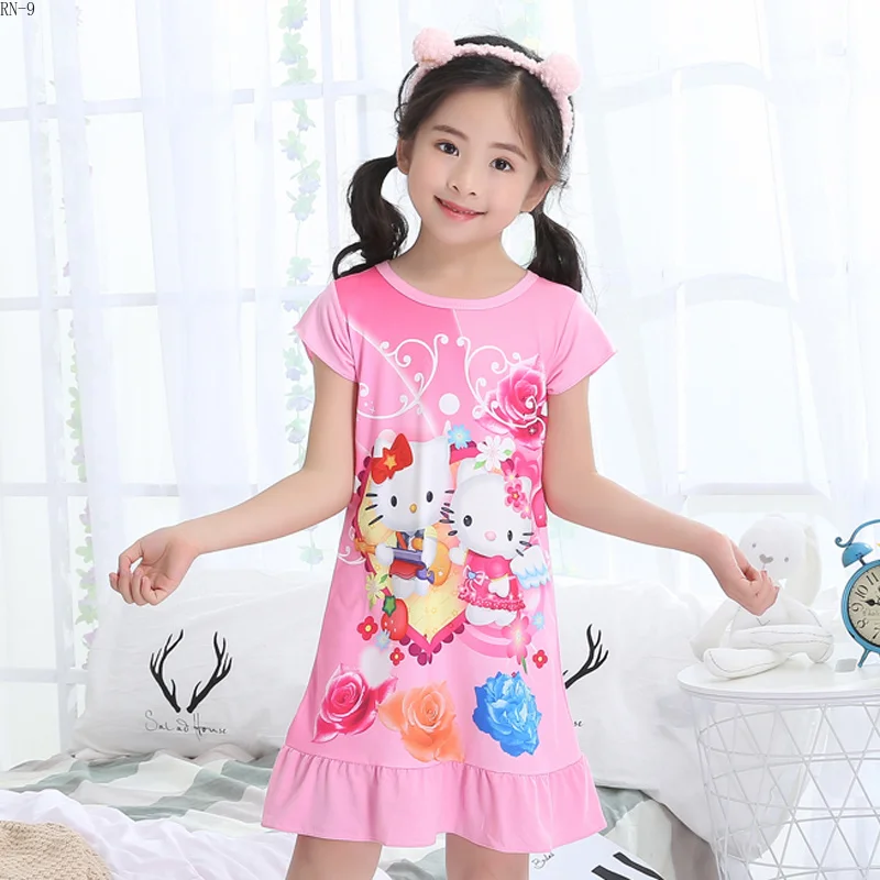Summer Children's Nightgown Short-sleeved Cartoon Children's Pajamas Thin Girl Dresses Princess Nightgown Girls Sleepwear Set
Summer Children's Nightgown Short-sleeved Cartoon Children's Pajamas Thin Girl Dresses Princess Nightgown Girls Sleepwear Set