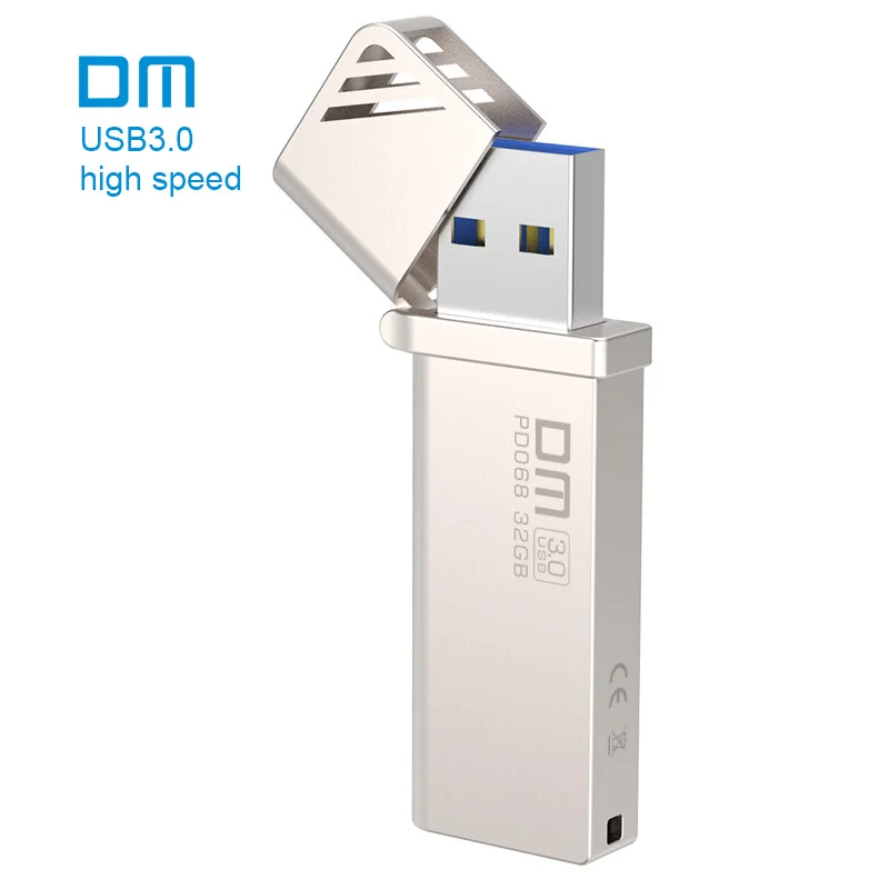

Free shipping DM PD068 NEW 16GB 32GB 64GB 128GB 256GB USB Flash Drives Metal USB 3.0 High-speed write from 10MB-60MB