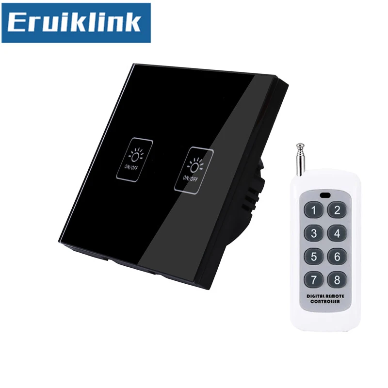 EU/UK Standard Touch Switch,1/2/3 Gang 1 Way RF433 Wireless Remote Control Light Switch 220V for Smart Home Wall Switch
EU/UK Standard Touch Switch,1/2/3 Gang 1 Way RF433 Wireless Remote Control Light Switch 220V for Smart Home Wall Switch