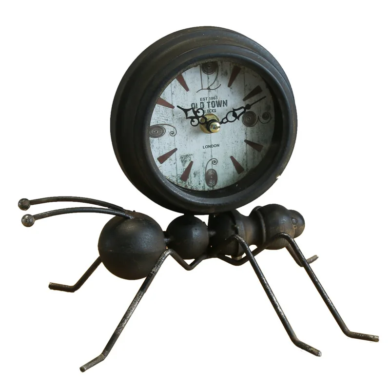 Retro Iron Ants Model Decoration Desk Clock Ornaments Creative Home Desktop Table Clocks Bell Cool Antique Electronic Desk Clock
Retro Iron Ants Model Decoration Desk Clock Ornaments Creative Home Desktop Table Clocks Bell Cool Antique Electronic Desk Clock