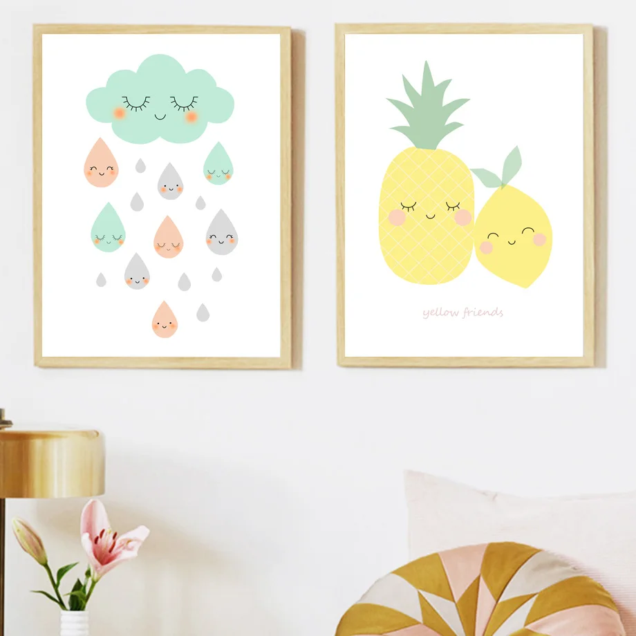 Cartoon Pineapple Lemon Cloud Posters And Prints Wall Art Canvas Painting Nordic Poster Canvas Art Wall Pictures Kids Room Decor
Cartoon Pineapple Lemon Cloud Posters And Prints Wall Art Canvas Painting Nordic Poster Canvas Art Wall Pictures Kids Room Decor