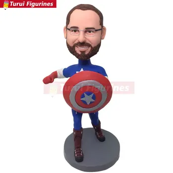 Captain America Personalized Gift Clay Figurines from Customers' Photos Birthday Cake Topper Husband Boyfriend custom bobblehead
Captain America Personalized Gift Clay Figurines from Customers' Photos Birthday Cake Topper Husband Boyfriend custom bobblehead