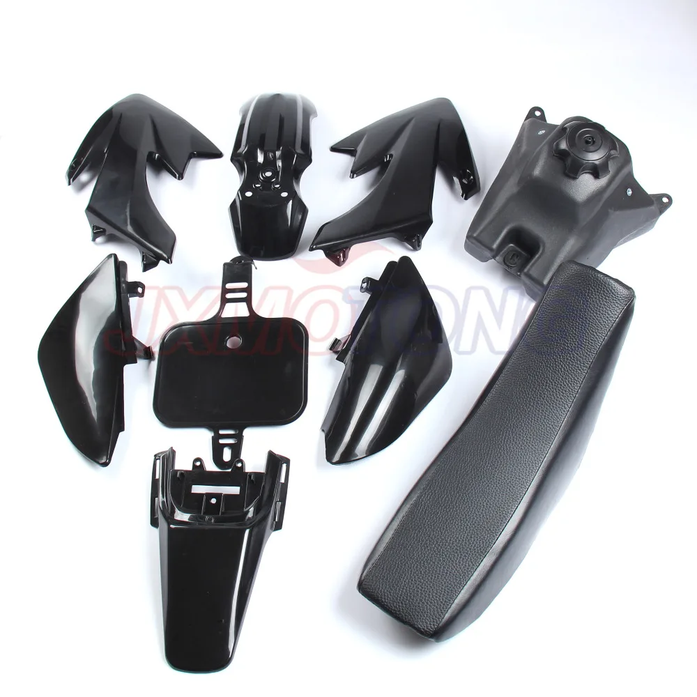 Plastic Body Fenders Kit+Tall Flat Seat For Honda CRF50 Pit Dirt Bike Motorcycle