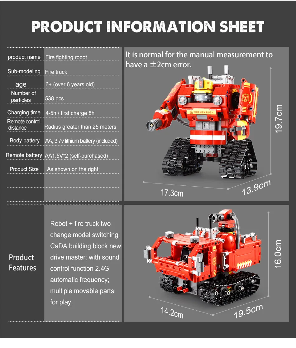 Cada c51048, c51049 dreadnaught & defensor robot Cada c51048, c51049 dreadnaught & defensor robot