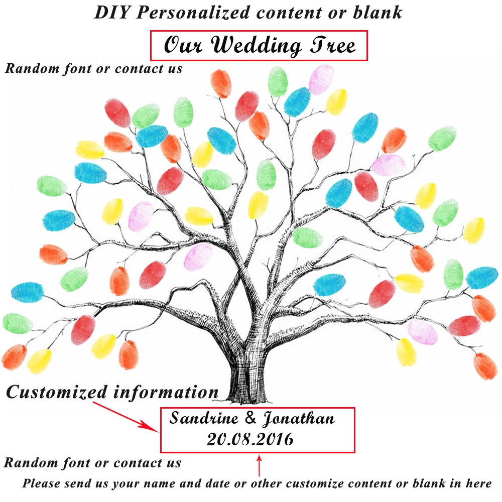 1-set-Creative-DIY-Fingerprint-Tree-Personal-Custom-Signature-Guestbook-For-Birthday-Party-Wedding-Decoration-Ink