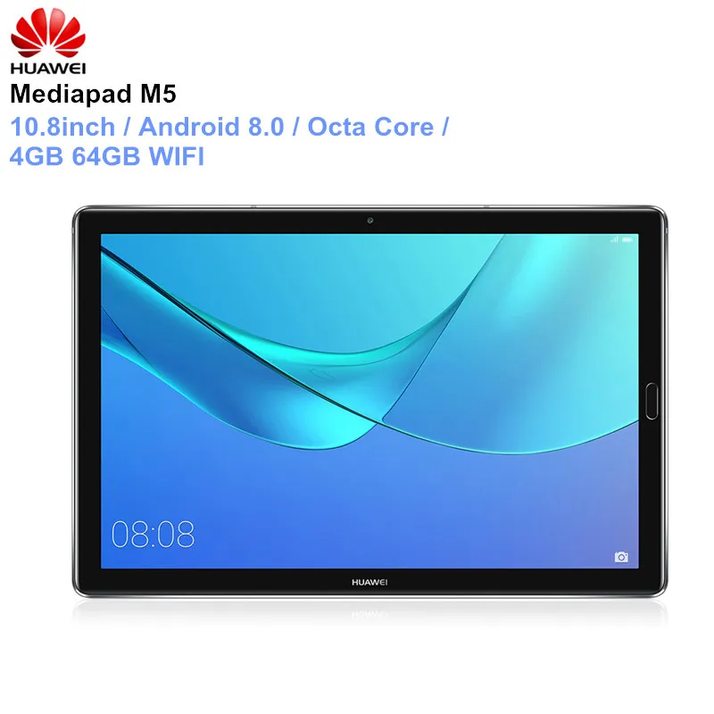 

Huawei Mediapad M5 10.8" Android 8.0 Octa Core WiFi Tablet PC Kirin 960s 2560x1600 2K IPS Fingerprint 4GB 64GB Dual Cameras